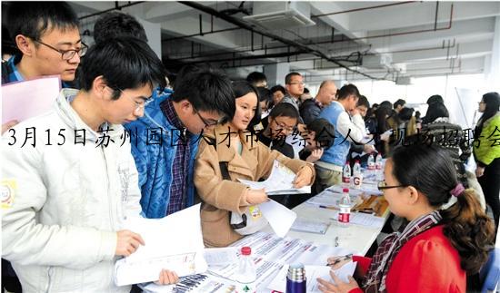 3月15日苏州园区人才市场综合人才现场招聘会