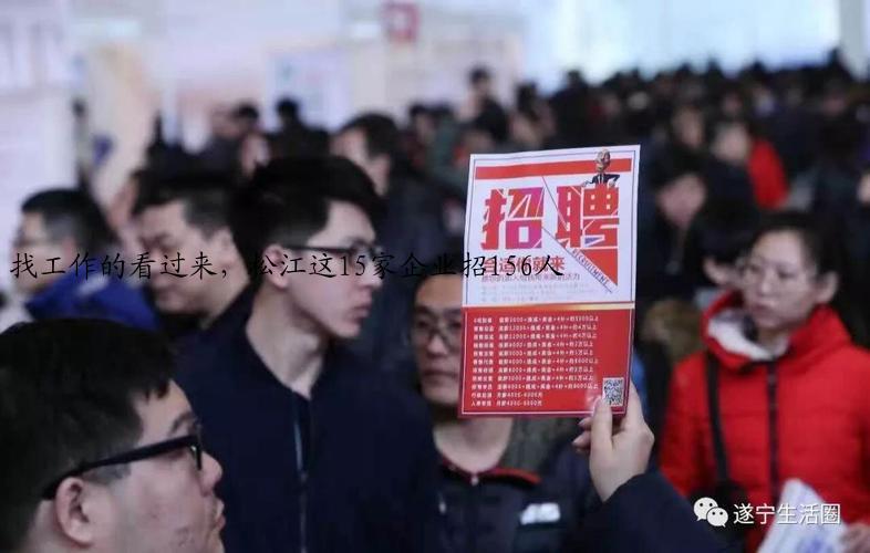 找工作的看过来，松江这15家企业招156人