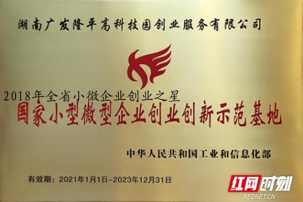 2018年全省小微企业创业之星