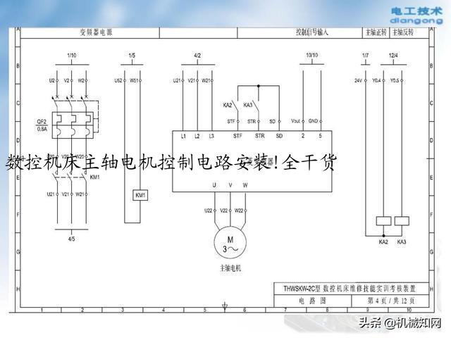数控机床主轴电机控制电路安装!全干货