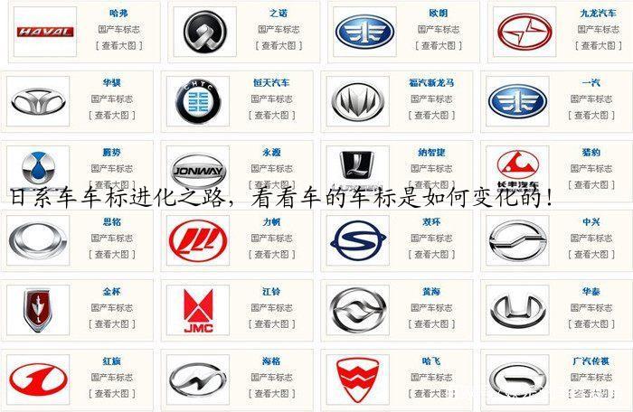 日系车车标进化之路，看看车的车标是如何变化的！